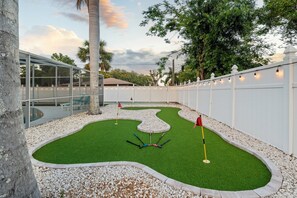 Putt Putt with 3 holes.
