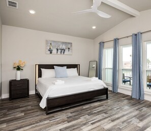 Sleep better at Padre Escapes with our exclusive Clean Bed Promise; providing fresh linens, comforters, and towels washed at high temperatures exceeding CDC recommendations, setting us apart for a truly restful vacation