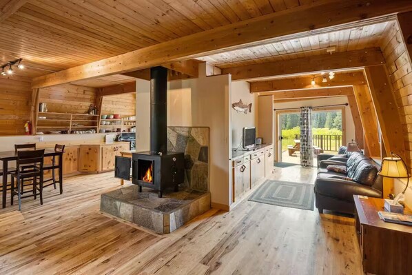 Kitchen and TV area on main floor
 