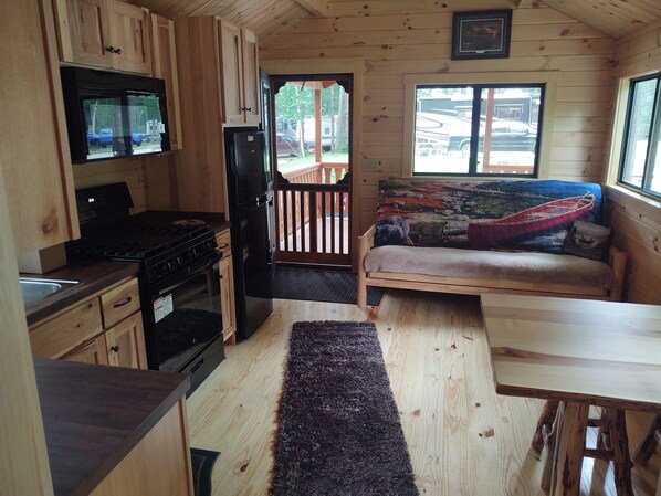 Common area Kitchen Living room. 