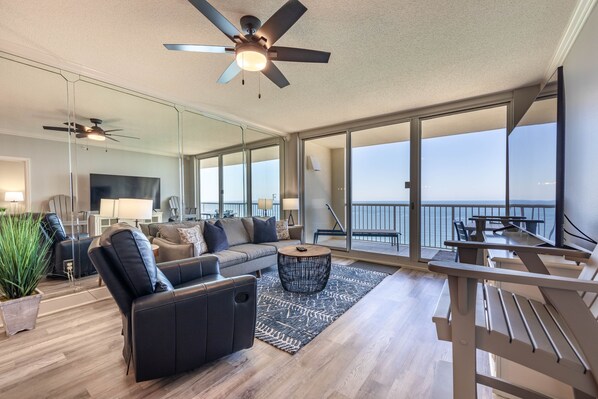 Gulf front living room