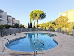 outside space garden with pool