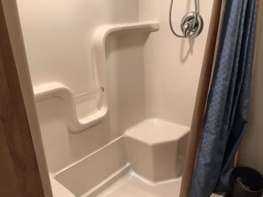 Beautiful full shower.