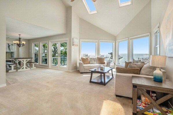 Look at the views from this amazing Living Room.