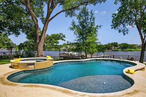 Pool with Views of Lake LBJ