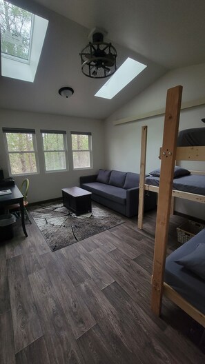 View as you enter the cabin.
