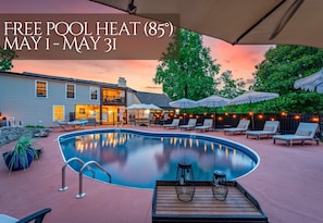 Get a jump start on summer with free pool heat May 1st - 31st.