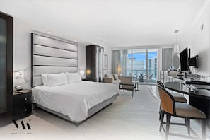 "If you are going to Miami beach this is the place to stay! This is part of the Fontainbleu hotel and you get to use all the amenities. The suite was beautiful, very quiet, clean and has a great view. You can't go wrong staying here, I would definitely stay here again and again!!" -Carolina B.