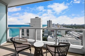 "The view is EVERYTHING! I've stayed at The Fontainebleau before but this has to be my favorite view. You can see the ocean, the bay, downtown... ALL OF IT. The room was very clean and the amenities are unmatched. I will definitely stay here again!" -Arlonda H.