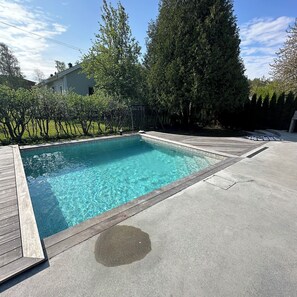 The pool is shared with the host family. Note: Advance booking is required.