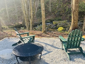Fire pit with accessories to use as grill
