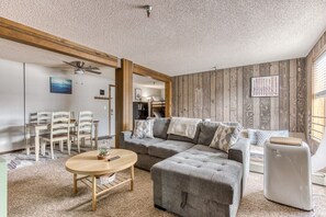Gather with friends in the cozy living room
