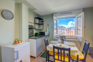 Kitchen and dining area