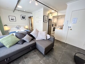 Living Room and Bed