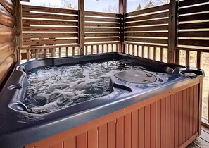 Private hot tub