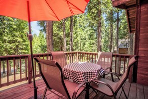 Outdoor dining table