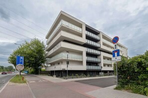 Modern building of the facility.