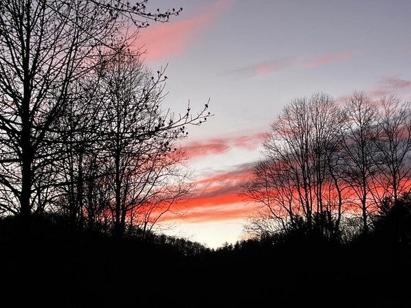Toccoa tranquility sunset from the back yard