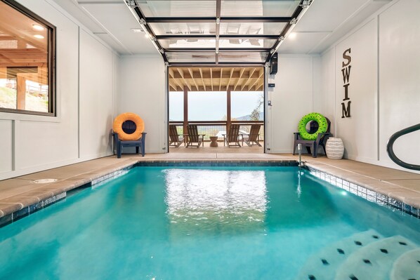 Glory's private heated indoor pool