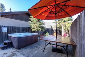 Shared Hot tub and outside area.