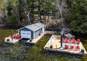 Boathouse, Dock &amp; Seating