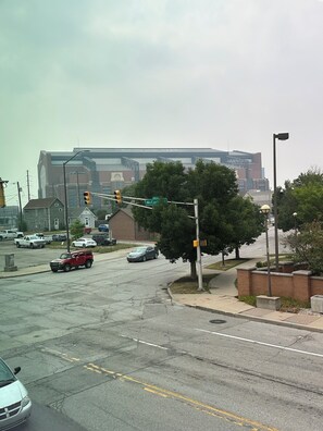 Located in the shadow of Lucas Oil Stadium.