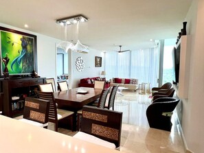 Living room from the kitchen