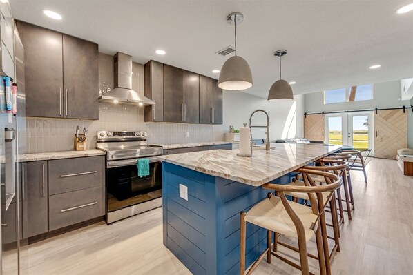 Modern, clean kitchen