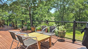 Wonderful view of backyard and surrounding woods