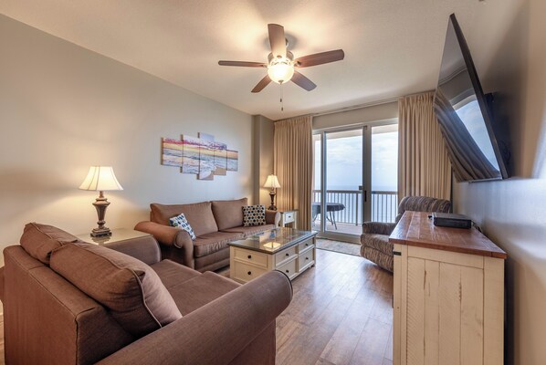 Gulf front living room