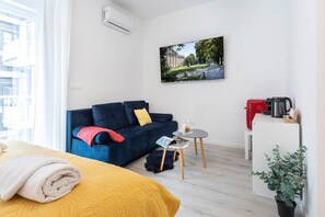 Our charming living room area!