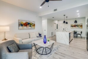 Kitchen and living room