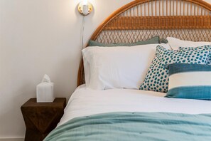 Up close shot of bedding