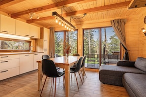 Kitchen and dining area
