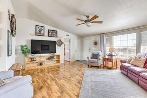 Living Room | Central Air Conditioning | Single-Story Home