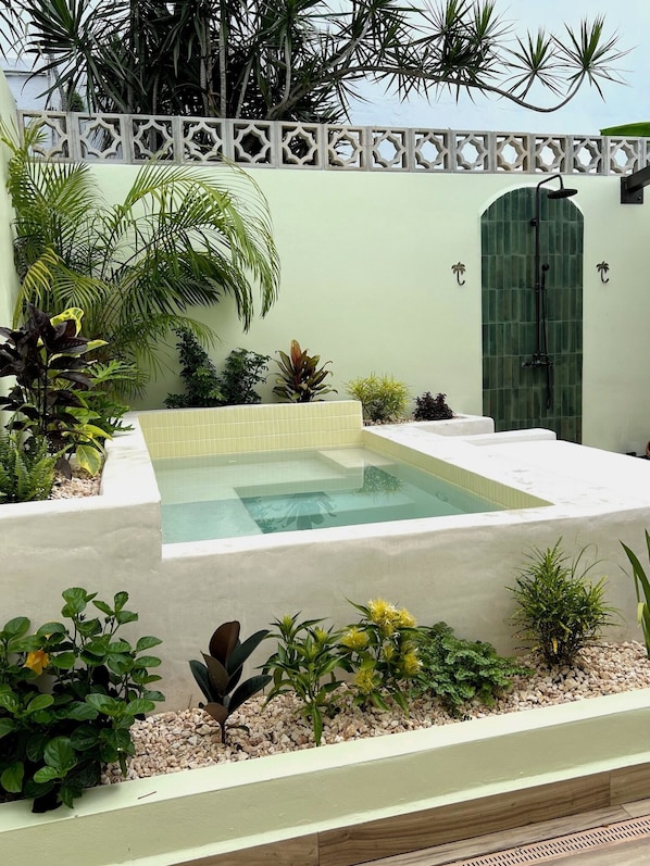 Jungle Bungalow Private Patio and Plunge Pool