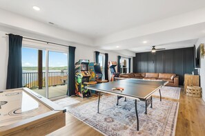 Lower level game room and living space