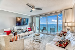 Gulf front living room