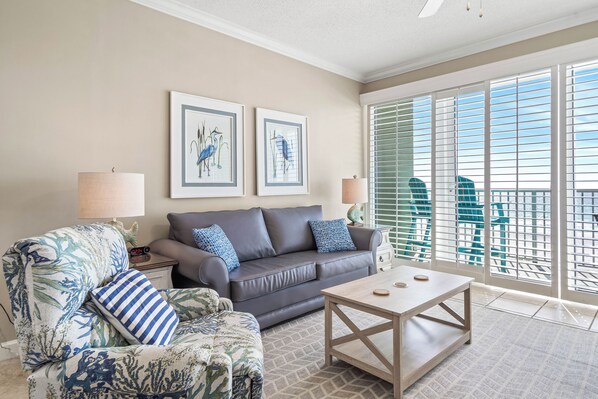Gulf front living room