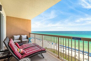 Gulf front private balcony