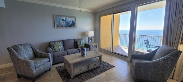 Gulf front living room