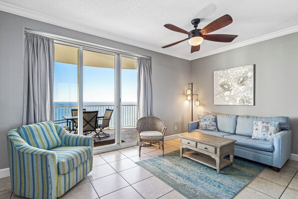 Gulf front living room