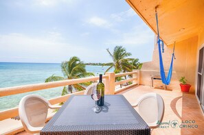 Balcony with dining area and amazing views