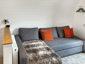 Living area | Bombie Glamping pod, Cromdale, near Granton on Spey