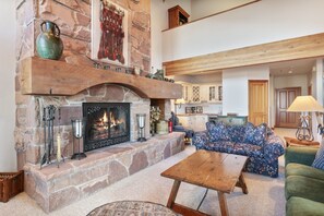 Furniture, Indoors, Living Room, Fireplace, Home Decor