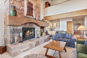 Furniture, Indoors, Living Room, Fireplace, Home Decor