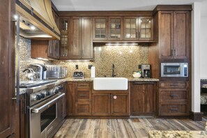 Indoors, Kitchen, Sink, Microwave, Oven