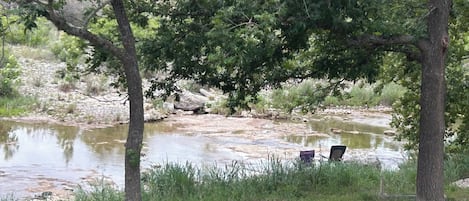 Dry Frio access just across from airBB driveway
