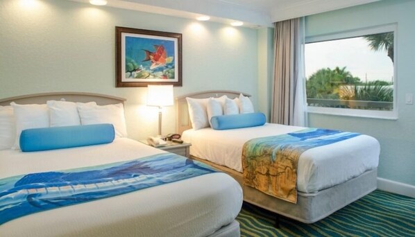 Unit with 2 Queen size beds. Exact unit will be assigned upon arrival. Views, colors and decor may vary.
