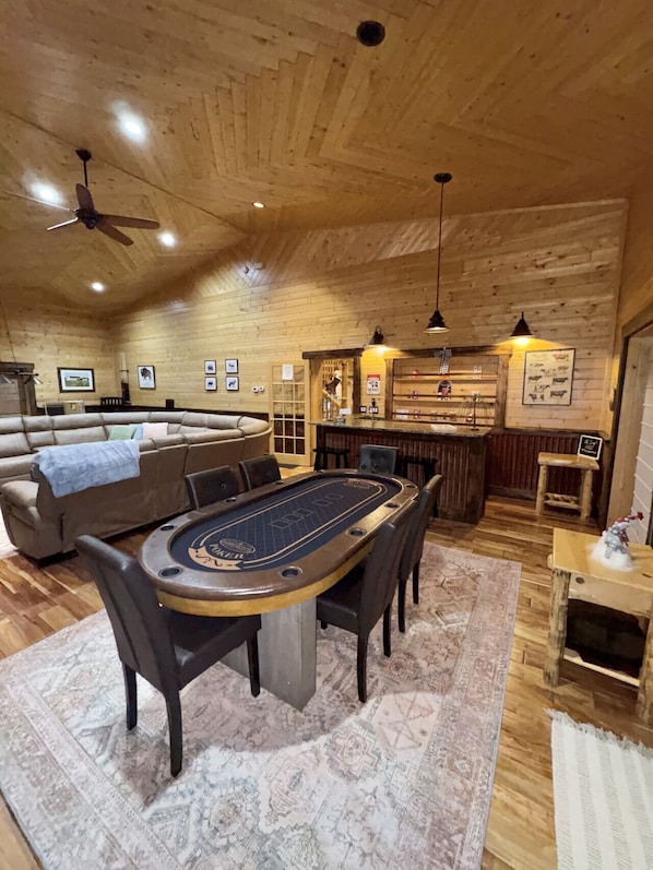 Great room, game table